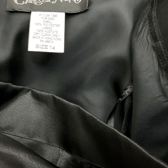 Black Formal Maxi Skirt by Chelsea Nights Size 14 NWOT Y2K - Picture 4 of 5